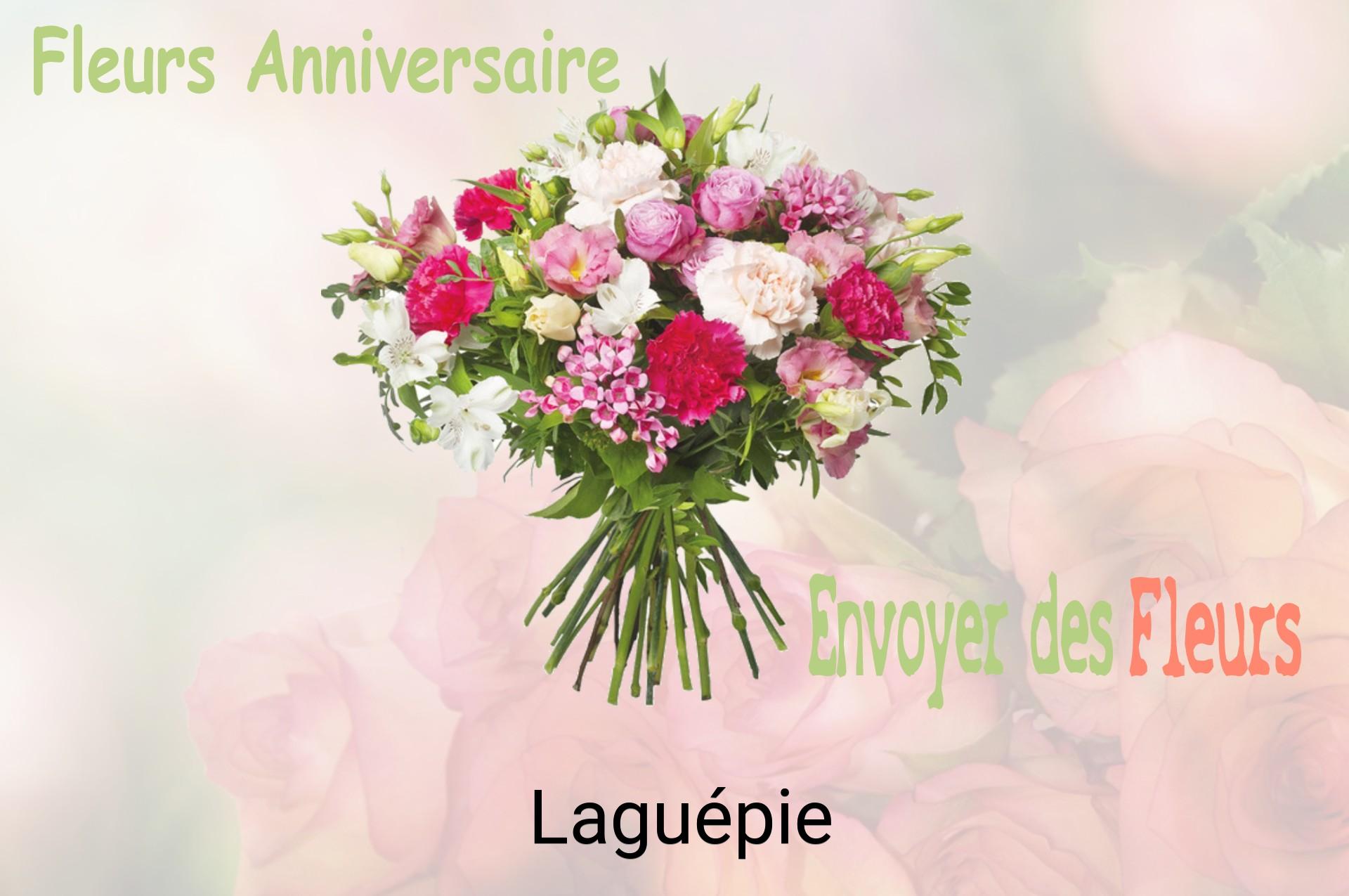 Bouquet de fleurs d’anniversaire livré à Laguépie